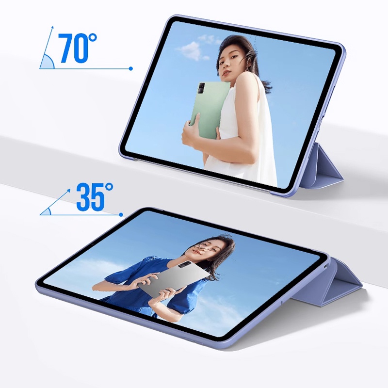 Máy Tính Bảng Cho Xiaomi Pad 6 Mi Pad 6 Pro Ốp Lưng Gấp Da PU Thông Minh Bao Da Cho mipad 5 Cho Xiaomi Mi Pad 5 Pro Ốp Lưng Tự Động Đánh Thức