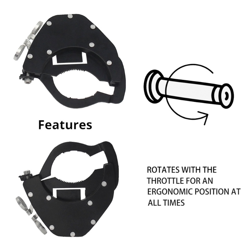 Li Universal Motorcycle Throttle Lock Điều khiển hành trình Tay lái Khóa ga Hỗ trợ