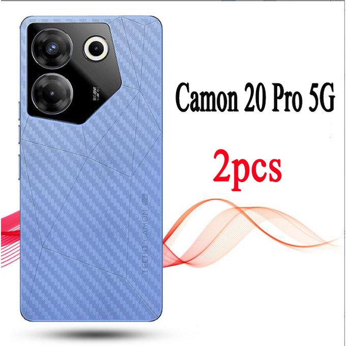 Tecno Pova 5 Mặt Sau Cho Tecno Pova 2 3 4 Pro NEO 2 5G Camon 20 / 20 Pro 4G Spark 10 9 8C 8 GO 2023 8P 7TCamon 19 17 Pro 18P 17P 18 Phim Bảo Vệ Sợi Carbon Premier