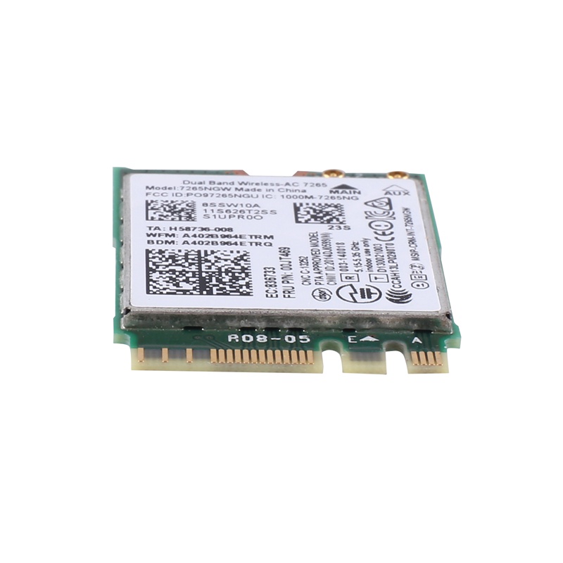 1 Cái AC7265 7265NGW Thẻ WiFi FRU00JT469 802.11AC NGFF BT4.0 Phụ tùng thay thế Phụ kiện cho dòng E550 E455 E555
