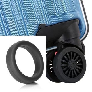 Vòng bánh xe hành lý 4 cái, đường kính 35 mm vòng cao su linh hoạt, vòng bánh xe phẳng dày có thể co giãn silicone bánh xe hành lý