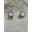 Bông tai Pentagram đa năng, thời trang cá tính, hạt màu, phong cách đơn giản
