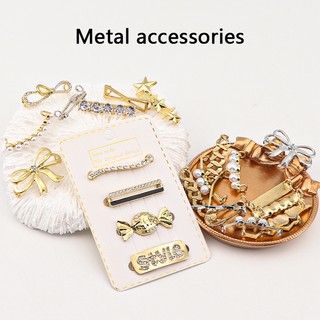 Set 4 Khóa Dây Giày Đính Ngọc Trai Giả Thời Trang