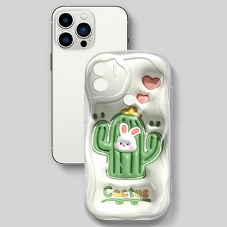Ốp Điện Thoại Họa Tiết Sóng YBD Cho Redmi A1 Plus A1 + A2 Plus A2 + 4G 2022 Xiaomi POCO C50 Họa Tiết Xương Rồng Dễ Thương Hoa Và Thỏ Chất Liệu Silicon Camera Bảo Vệ Toàn Diện