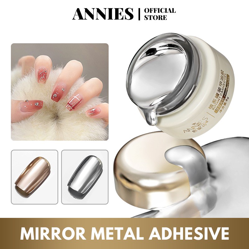 Ảnh ANNIES Sơn Móng Tay Dạng Lỏng Hiệu Ứng Tráng Gương Màu Vàng / Bạc 1