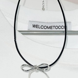 CLI Ngọt Nơ Mặt Dây Chuyền Vòng Cổ Nữ Tính Khí Choker Thời Trang Vintage Xương Đòn Dây Chuyền Trang Sức Cưới
