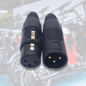 Niki 3 Pin Nam Nữ XLR 35 Jack Kết Nối Bộ Chuyển Đổi Điện Cắm Cho Cáp Chống Mài Mòn XLR 3 Pin Kết Nối