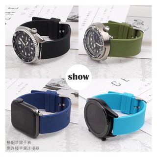 Dây Đeo Đồng Hồ Bằng Silicone Mềm 12 / 14 / 16 / 18 / 20 / 22 / 24mm Cho Samsung Galaxy 3 / 4 / 5 Classic 42 46mm