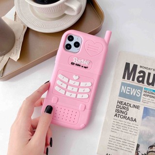 Ốp Điện Thoại Silicon Cao Su Mềm Hình Búp Bê Barbie Màu Hồng Cho IPhone 14 13 12 Pro MAX 11 X XS MAX 6s 7 8 Plus SE2020