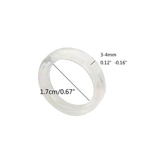 Kra 2x Acrylic Dễ Thương Bộ Nhẫn Nhiều Màu Sắc Trong Suốt Xếp Chồng Nhẫn Thẩm Mỹ