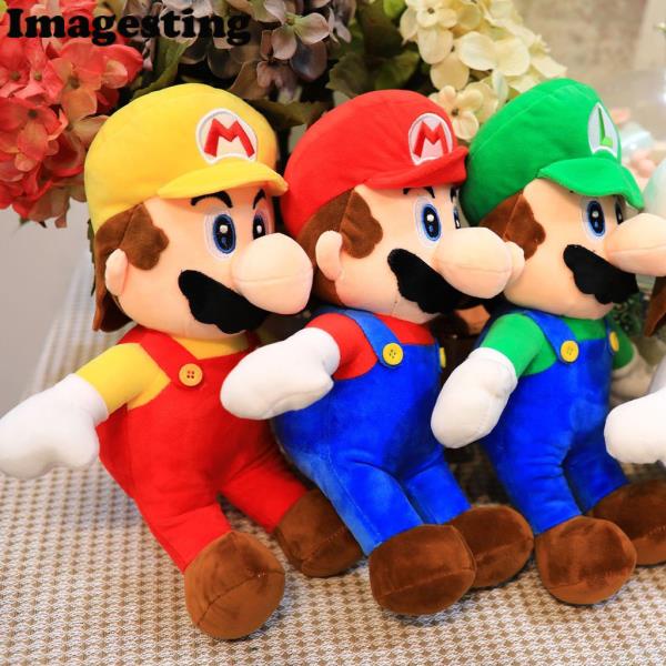 Đồ chơi búp bê nhồi bông Mario Luigi 30cm mềm mại làm quà tặng sinh ...