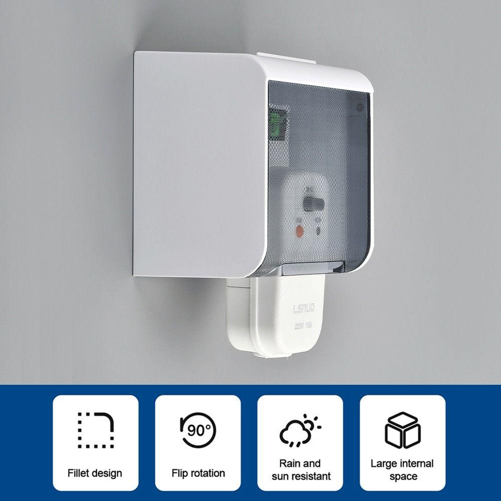 Wanyedi Switch Vỏ bảo vệ Tường chống mưa Hộp 86 loại phích cắm điện Vỏ chống mưa