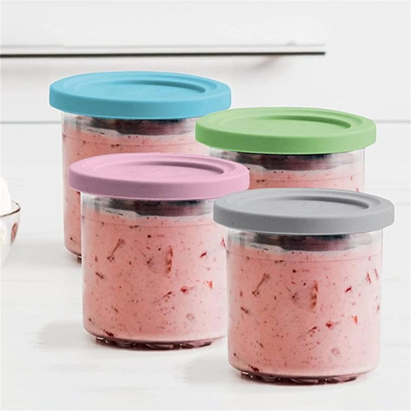 Boom 4 Gói Kem Pints Ly Phù Hợp Cho NINJA- CREAMI NC299AMZ NC300s Series Máy Làm Kem Không Chứa BPA- Máy Rửa Chén S
