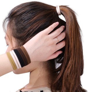 Set 20/ 50/ 100 Dây Buộc Tóc, Chun Buộc Tóc Mềm Co Giãn Nhiều Màu Sắc Đơn Giản Cho Nữ
