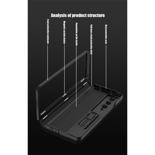 Bao Da Điện Thoại Từ Tính Bằng Nhựa Cứng Cho samsung galaxy z fold 4 Ốp