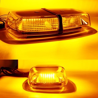Đèn Led 12V 24V 72SMD Ánh Sáng Vàng Hổ Phách Gắn Nóc Xe Hơi / Xe Cứu Hộ Khẩn Cấp