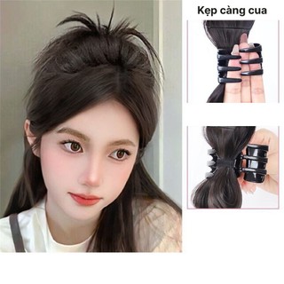 Tóc Giả Búi Kẹp Tỉa Hình Lông Vũ Phong Cách Hàn Quốc HaminStore