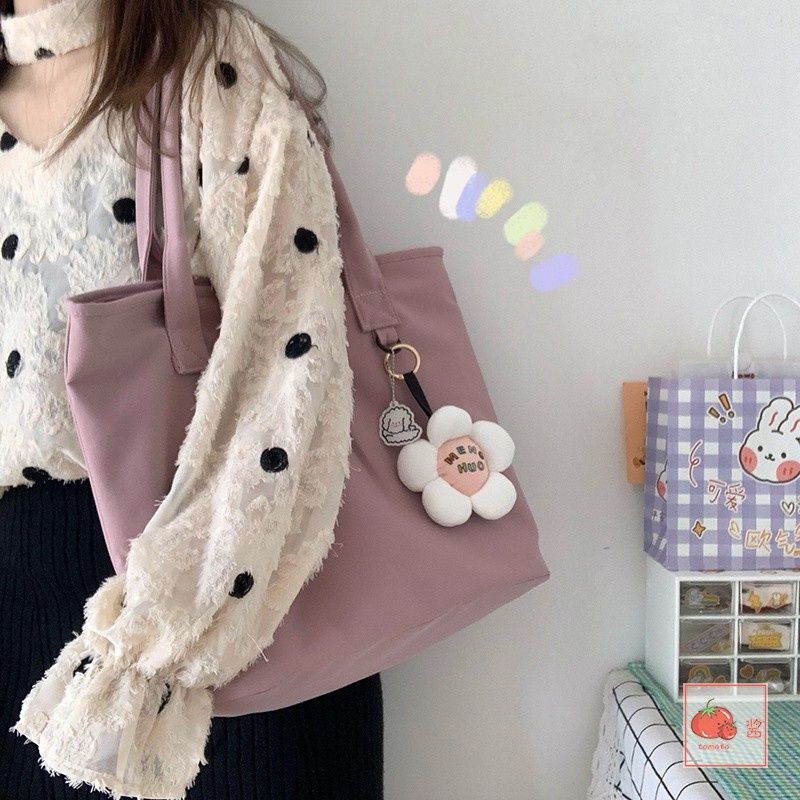 Túi Xách Vải canvas Thời Trang Phong Cách Hàn Quốc Cho Nữ Thời trang nữ Single Shoulder Bag  Túi vải  Túi vải sinh viên  Túi vai đơn thời trang  Túi vải vai đơn  Túi Tot