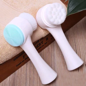 Cọ massage rửa mặt 2 đầu gai silicon