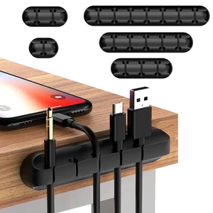Kẹp Giữ Dây Cáp USB Bằng Silicone Tự Dính Tiện Lợi