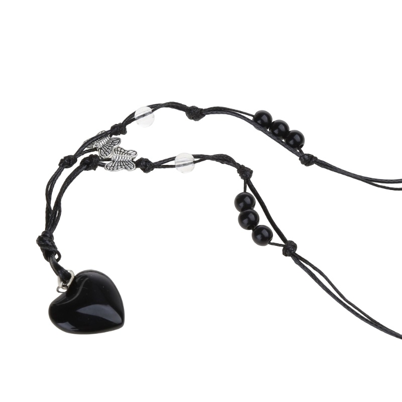 Vòng Cổ Choker Dây Thừng Đính Đá Quý Unisex