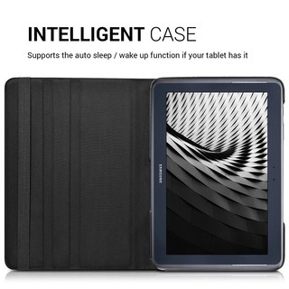 Ốp Bao Da PU Máy Tính Bảng Nắp Lật Xoay 360 Độ Cho Samsung Galaxy Note 10.1 2012 N8000 N8010 N8020 (GT-N8000) Ốp