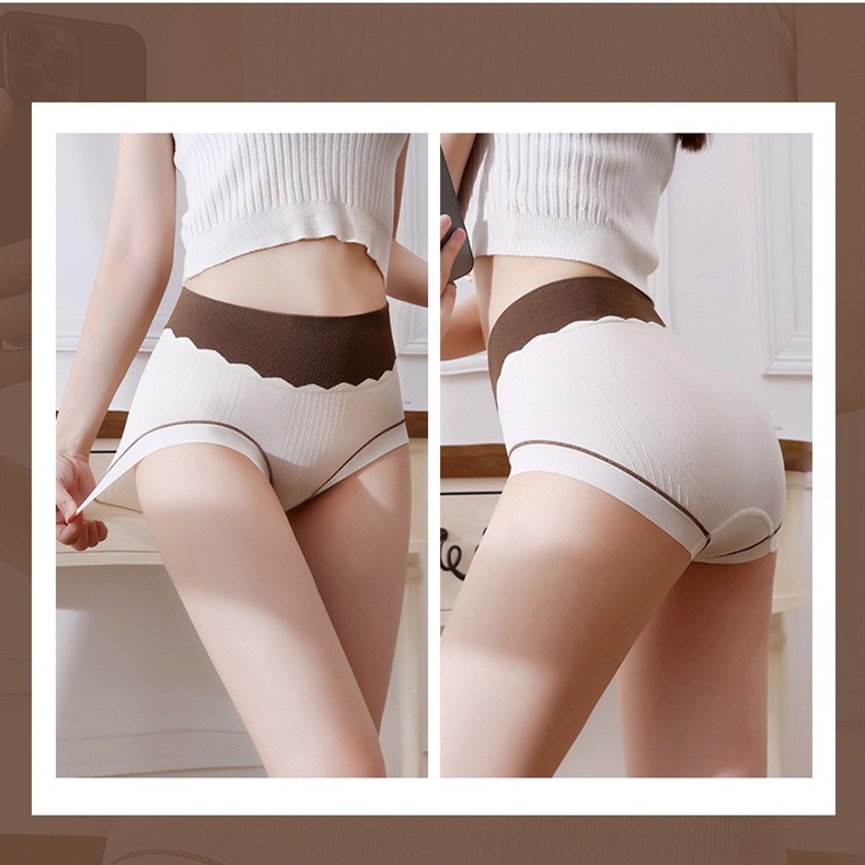 Quần Lót Cotton Không Đường May Mềm Mại Kháng Khuẩn 6 Màu Tùy Chọn