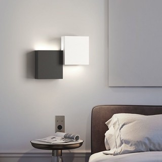 Đèn Tường Fangxing Đèn Led Tường Thích Hợp Cho Phòng Khách Hiện Đại Đen Trắng Thích Hợp Cho Hành Lang Cầu Thang Nhà Bếp Tricolor