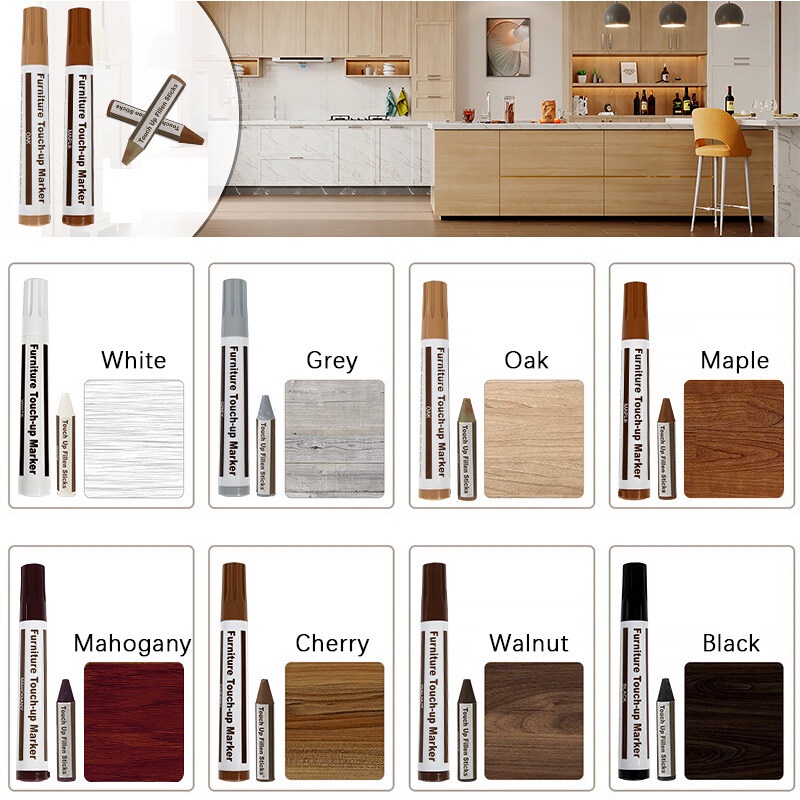 Set 13 / 17 / 21 Que Gỗ Đánh Dấu Vết Trầy Xước Tiện Dụng
