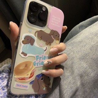 Ốp Điện Thoại Mềm Trong Suốt In Hình Cún Hoạt Hình Cho iPhone 14pro xr 13 / 12 xs 11 7plus 11pro 14plus xsmax 7 / 8 12promax