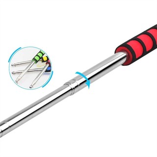 DARON 2M Tay Cầm Cột Cờ Linh Hoạt Biểu Ngữ Di Động Flagstaff Tay Cầm Xốp Bằng Thép Không Gỉ 1.2 / 1.6 / 2.0 Mét Cột Cờ Kính Thiên Văn