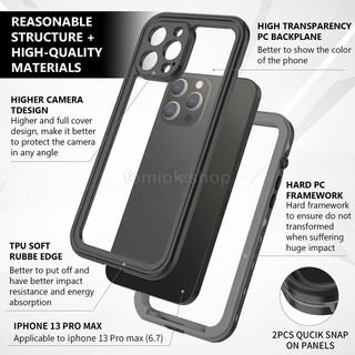 Ốp Điện Thoại Chống Thấm Nước IP68 Cho iphone 15 Ultra 14 11 Pro MAX 13 12 Mini iphone 14 7 / 8 Plus SE 2022 XS XR X MAX