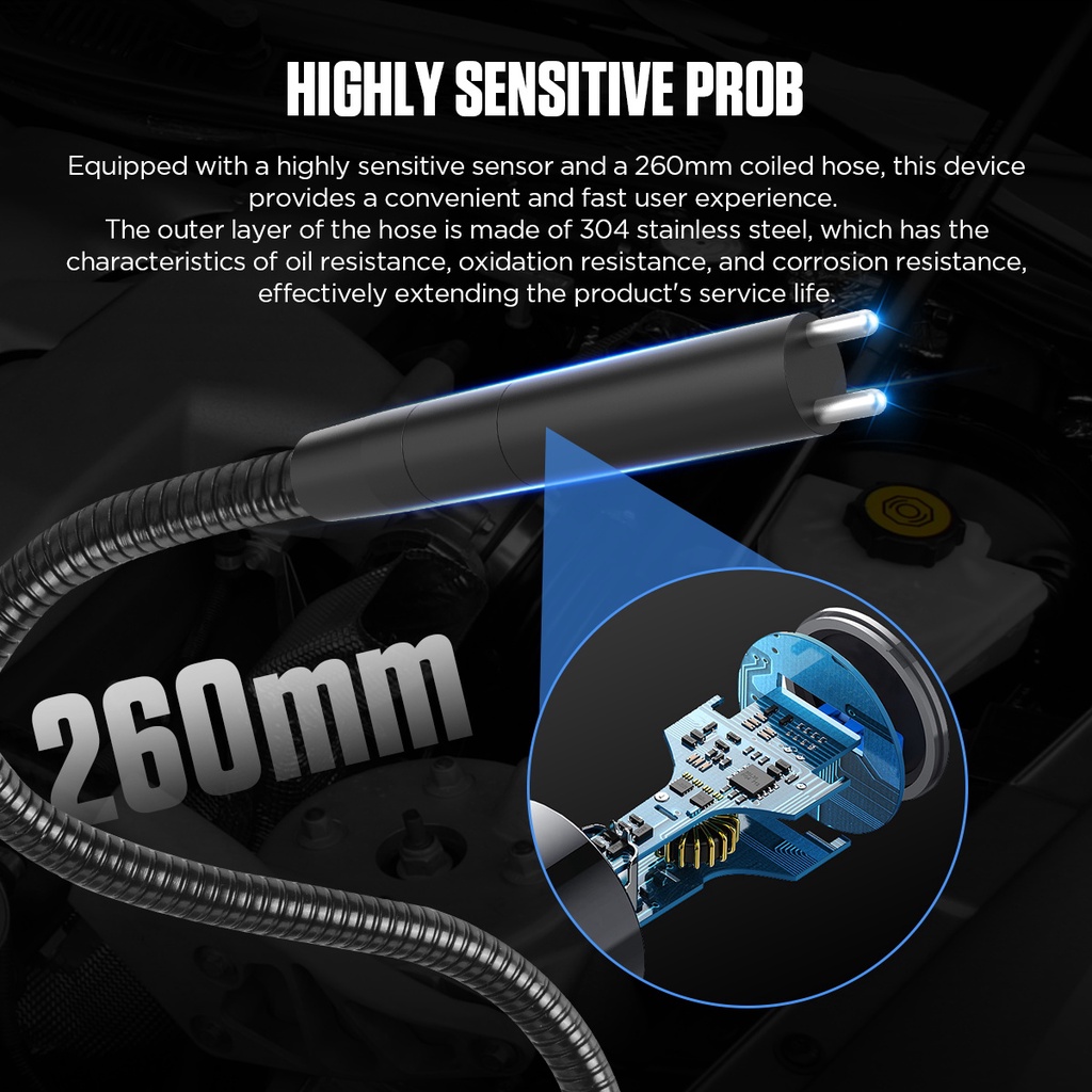 Mô tả AUTOOL AS502 Máy kiểm tra dầu phanh Máy kiểm tra dầu phanh ô tô tương thích với DOT3/DOT4/DOT5.1/ENV4/ENV6 ATE/TRW/BOSCH/MOBIL - 8