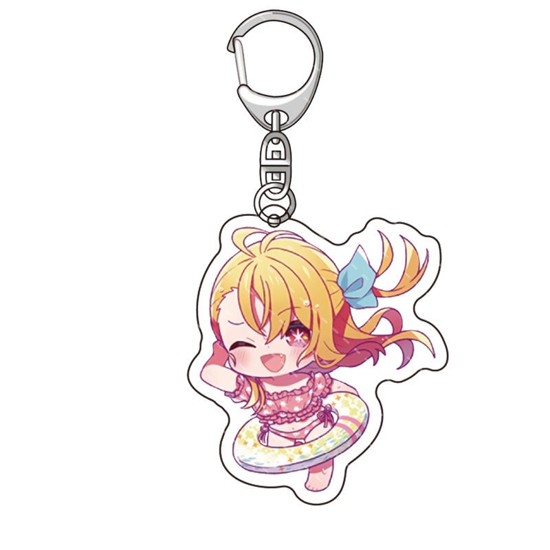 HK1 Oshi no Ko Móc Khóa Anime Móc Khóa Acrylic Dễ Thương Túi Mặt Dây Chuyền Hoạt Hình Ai Hoshino Ruby Aquamarine Quà Tặng Cho Trẻ Em Thu Thập