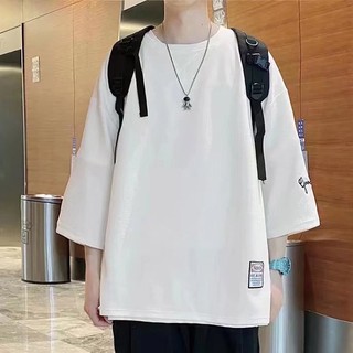 Áo Thun Tay Ngắn Cổ Tròn Dáng Rộng Thoáng Khí Thời Trang Phong Cách Hàn Quốc Cho Nam Và Nữ