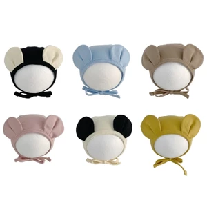 OXXGGKAO Mũ Bé Sơ Sinh Bệnh Viện Nón Beanie Trẻ Sơ Sinh BigEars Mũ Nhiều Màu Sắc Mũ Carttoon