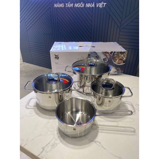Bộ Nồi WMF Inspiration 4 Món Vung Kính, Xoong Nồi Thép Không Gỉ Cao Cấp,dày dặn,chắc chắn GermanySnT HCM 70078
