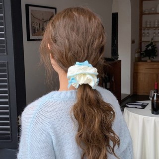 MEOWU Cột tóc Scrunchies Bông Hoa Nơ Phong Cách Hàn Quốc Giành Cho Nữ