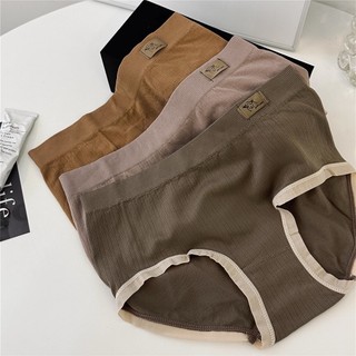 Quần Lót Cotton Lưng Vừa Không Đường May Kháng Khuẩn Thoải Mái Cho Nữ