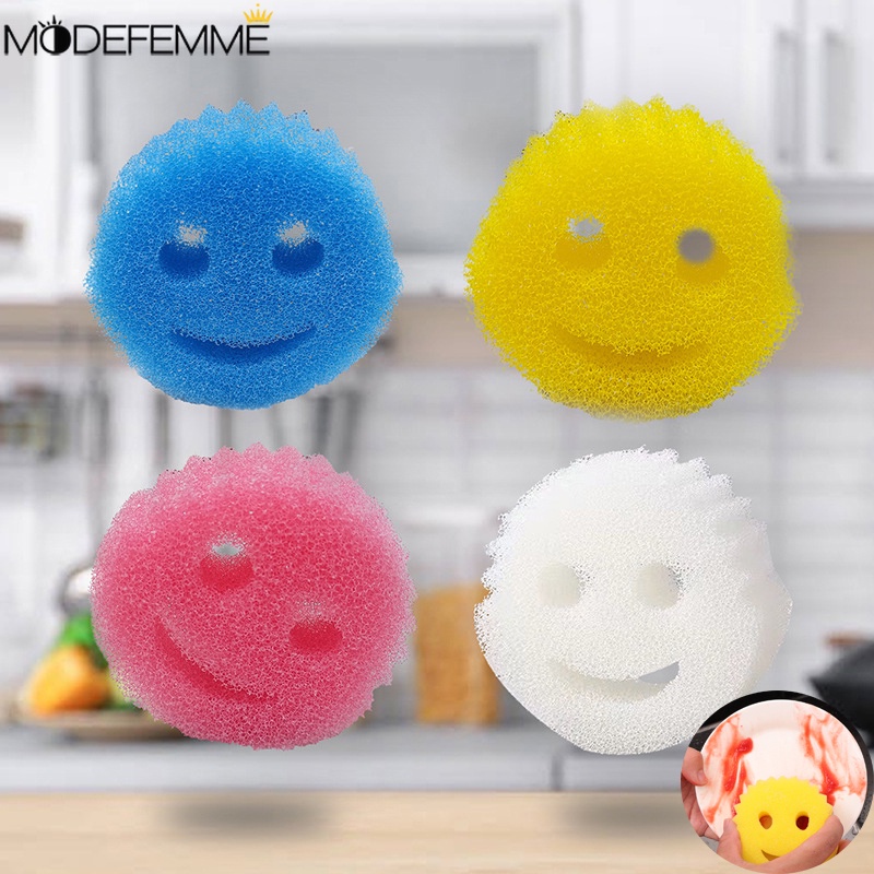 Set 1 / 5 Miếng Bọt Biển Lau Chùi Chén Dĩa Thấm Hút Nước Nhanh Khô Tiện Dụng