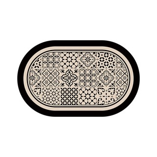 MANDY HOME Sinilian Bộ Ba Mảnh Thảm Lót Sàn Nhà Tắm toilet Bằng Silicon Mềm Thấm Hút Nước Chống Trượt Phong Cách retro