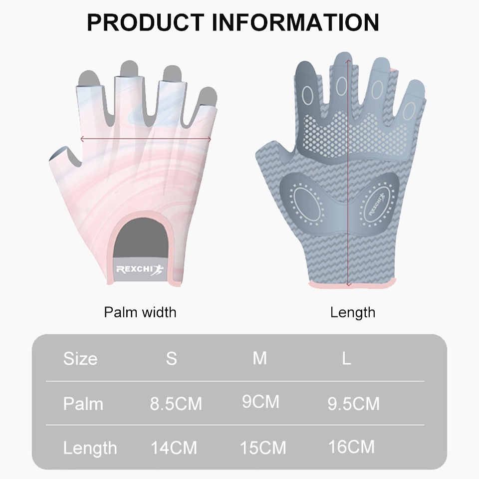 Ảnh Cặp găng tay thể dục thể thao DAYSELECT nửa ngón tập tạ chống trượt bảo vệ cổ tay cho nam và nữ 1