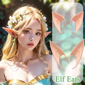 Trang trí halloween elf tai mô phỏng tai mềm fairy angel dress up cosplay