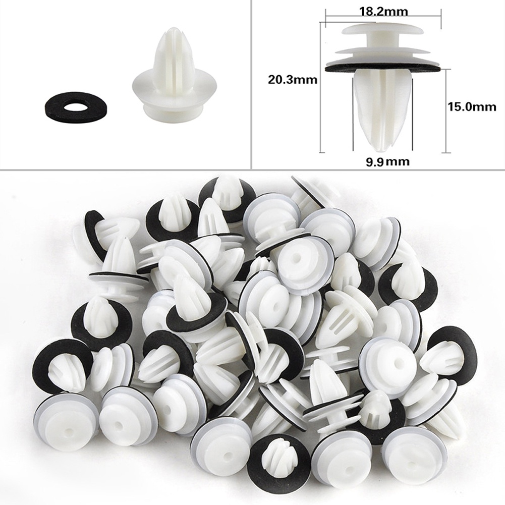 Set 100 Đinh Tán Bằng Nhựa Cho Xe Ô Tô