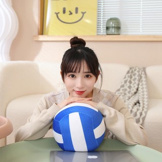 MCODECOVED Mô Phỏng Bóng Chuyền Sang Trọng Đồ Chơi Phòng Khách Thoải Mái Búp Bê Bóng Đá Sáng Tạo Búp Bê Ném Gối Ngủ Gối Quà Tặng Sinh Nhật Trang Trí Nhà Bóng Rổ Đồ Chơi Nhồi Bông