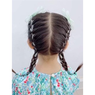 Set 2 Kẹp Tóc Nơ Ruy Băng Bản Nhỏ Cho Bé Gái HaminStore