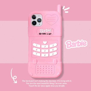Ốp Điện Thoại Silicon Cao Su Mềm Hình Búp Bê Barbie Màu Hồng Cho IPhone 14 13 12 Pro MAX 11 X XS MAX 6s 7 8 Plus SE2020