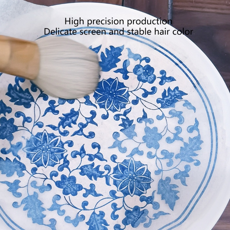 Sứ Xanh Trắng Jingdezhen SA Trơn, Hoa Giấy, Sứ Gốm, Đất Sét