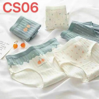 Set 5 Quần Lót Cotton Nâng Mông Thông Hơi In Hoạ Tiết Kute Đáng Yêu - Size trên 50kg