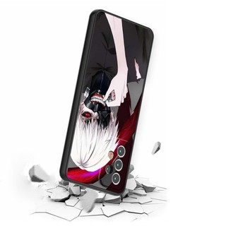 Ốp Điện Thoại Da Cảm Thấy Mờ Ốp Lưng Điện Thoại Chống Vân Tay Tokyo Ghoul Kaneki Ken Anime Dành Cho Samsung S8 S9 S10 S10E S10 Lite S20 S20FE S21 S22 S23 S32 Plus Ultra 5G A32 A53 J6 M51 5G